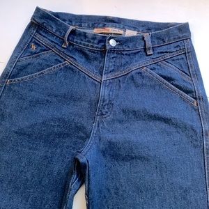 Vintage Western Yoke Jitterbug Ranch Jeans High Rise Mom Denim 7/8